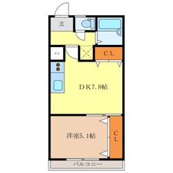 アビリティ常藤町の物件間取画像